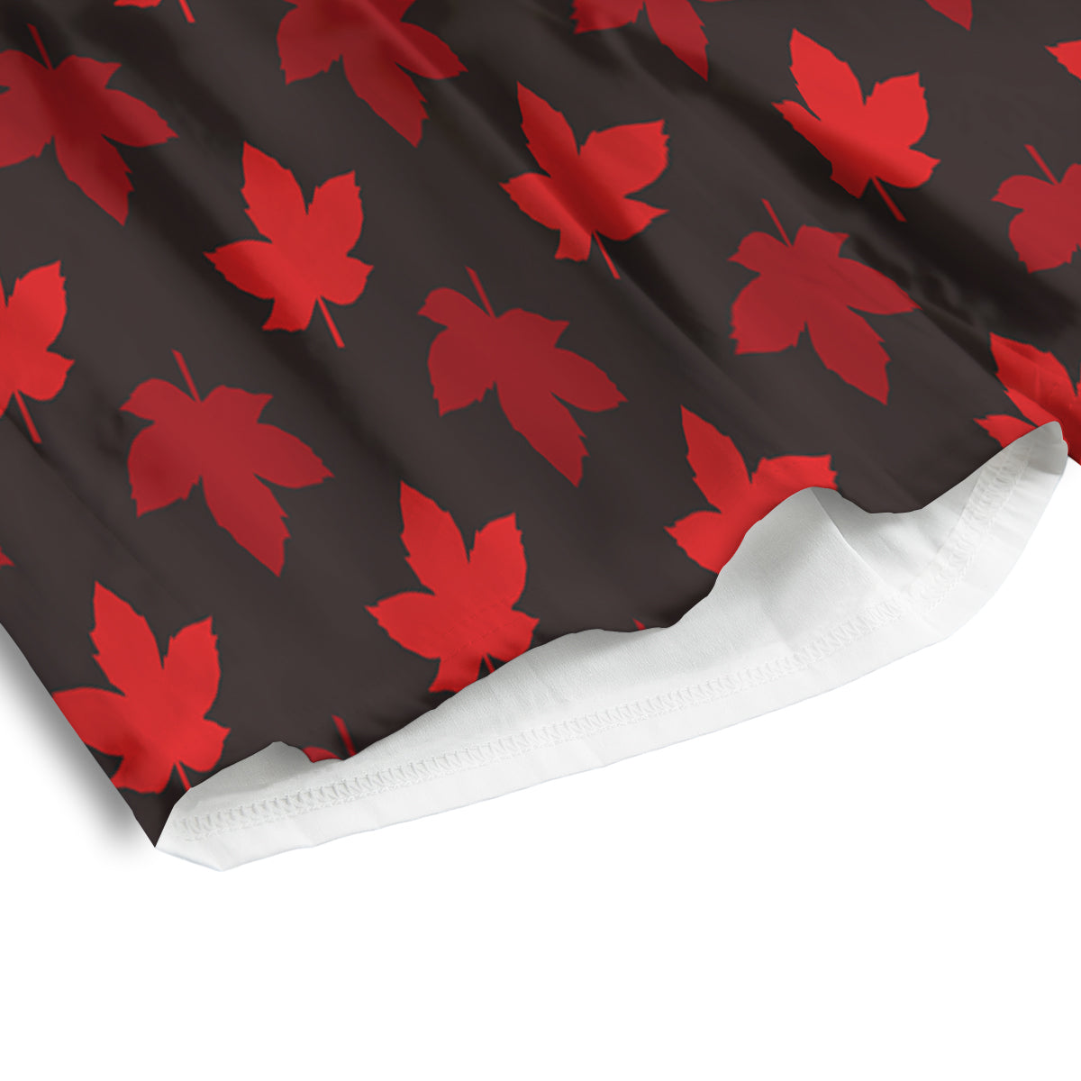 Maple Leaves Autumn Print Pattern Men's Athletic Shorts
