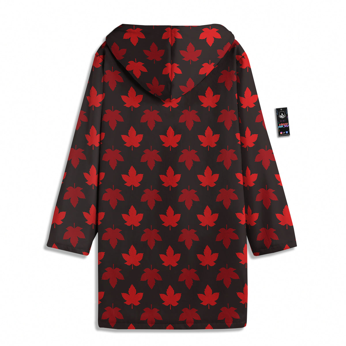 Maple Leaves Autumn Print Pattern Men's Windbreaker Jacket-grizzshop