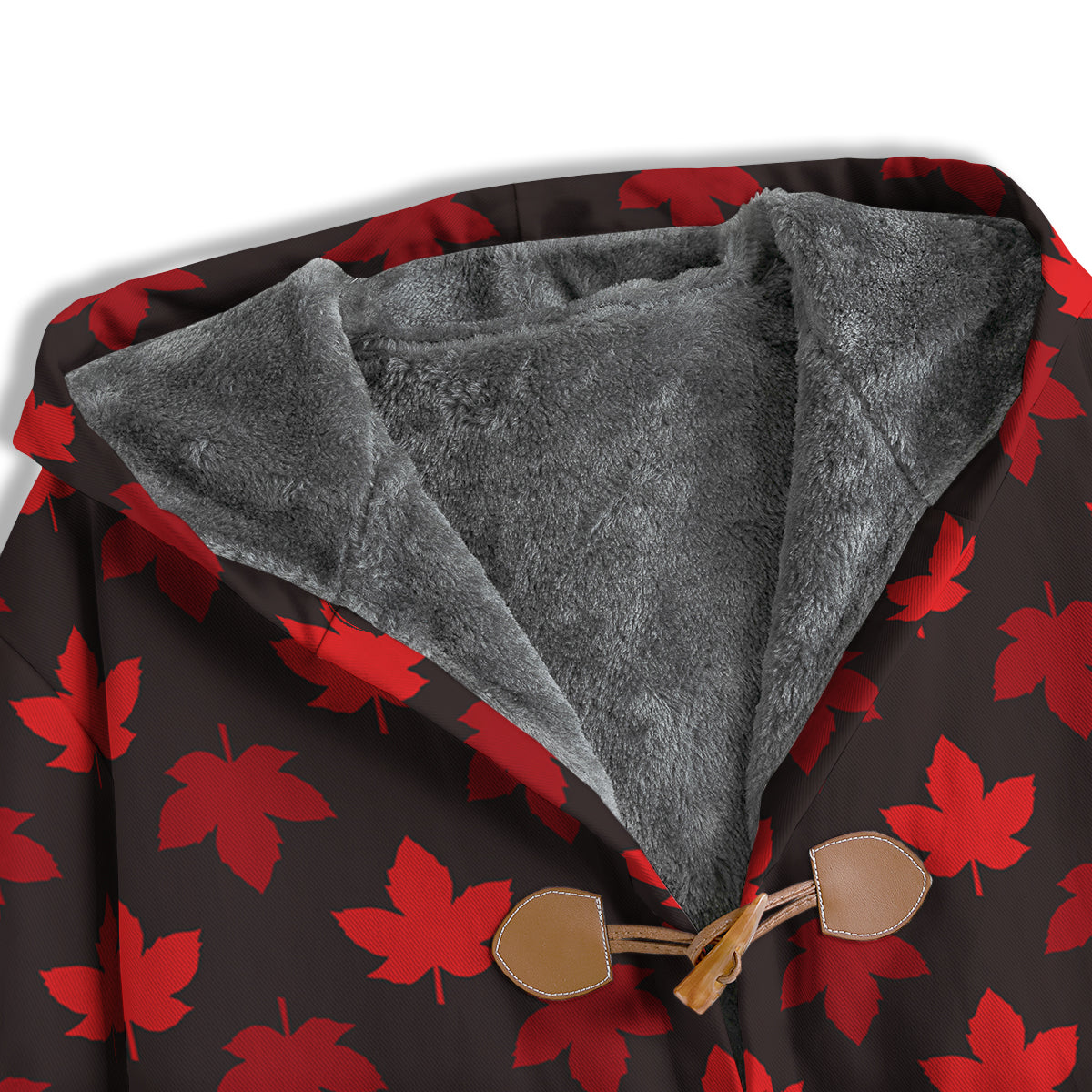 Maple Leaves Autumn Print Pattern Men's Windbreaker Jacket-grizzshop