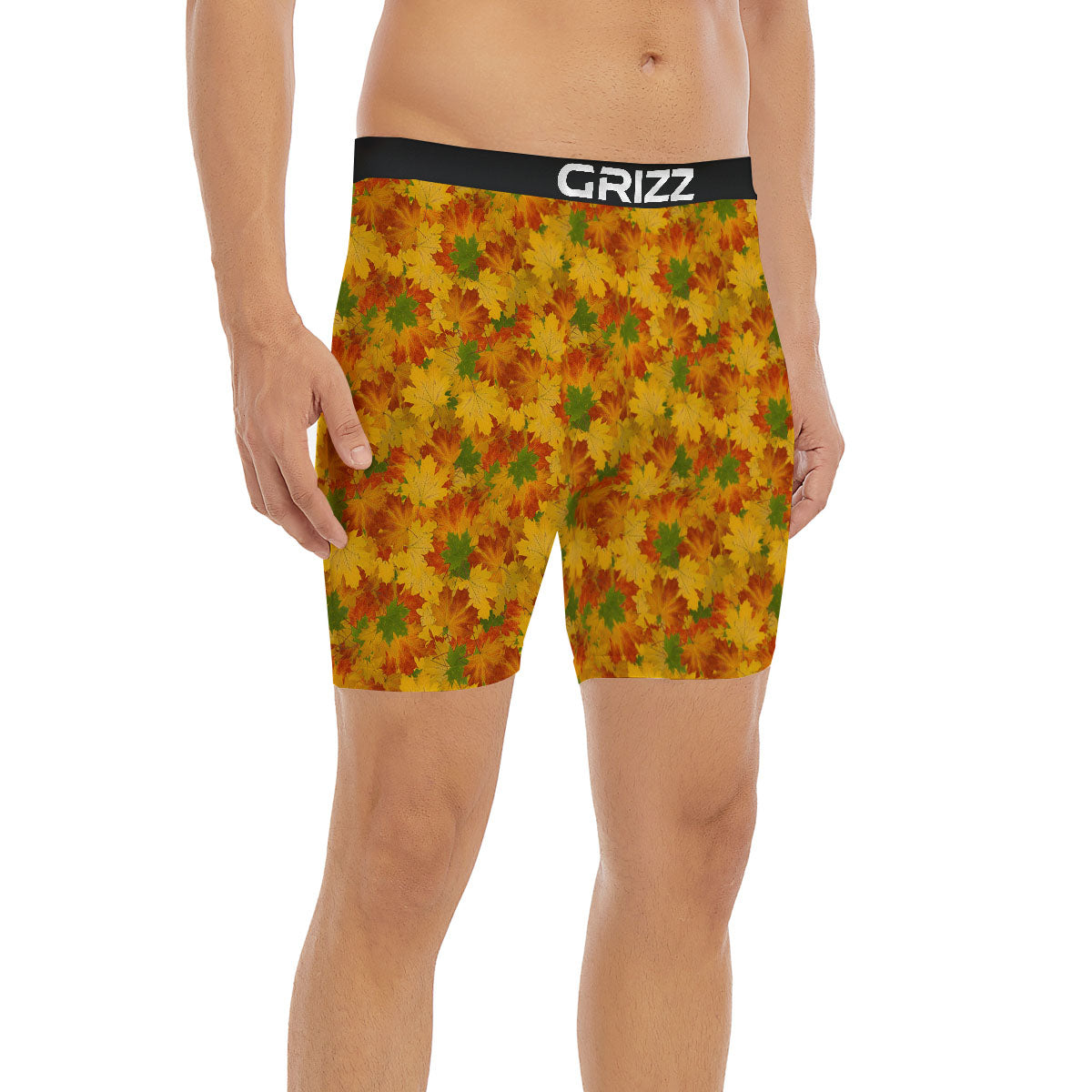 Maple Leaves Fall Autumn Print Boxer Briefs-grizzshop