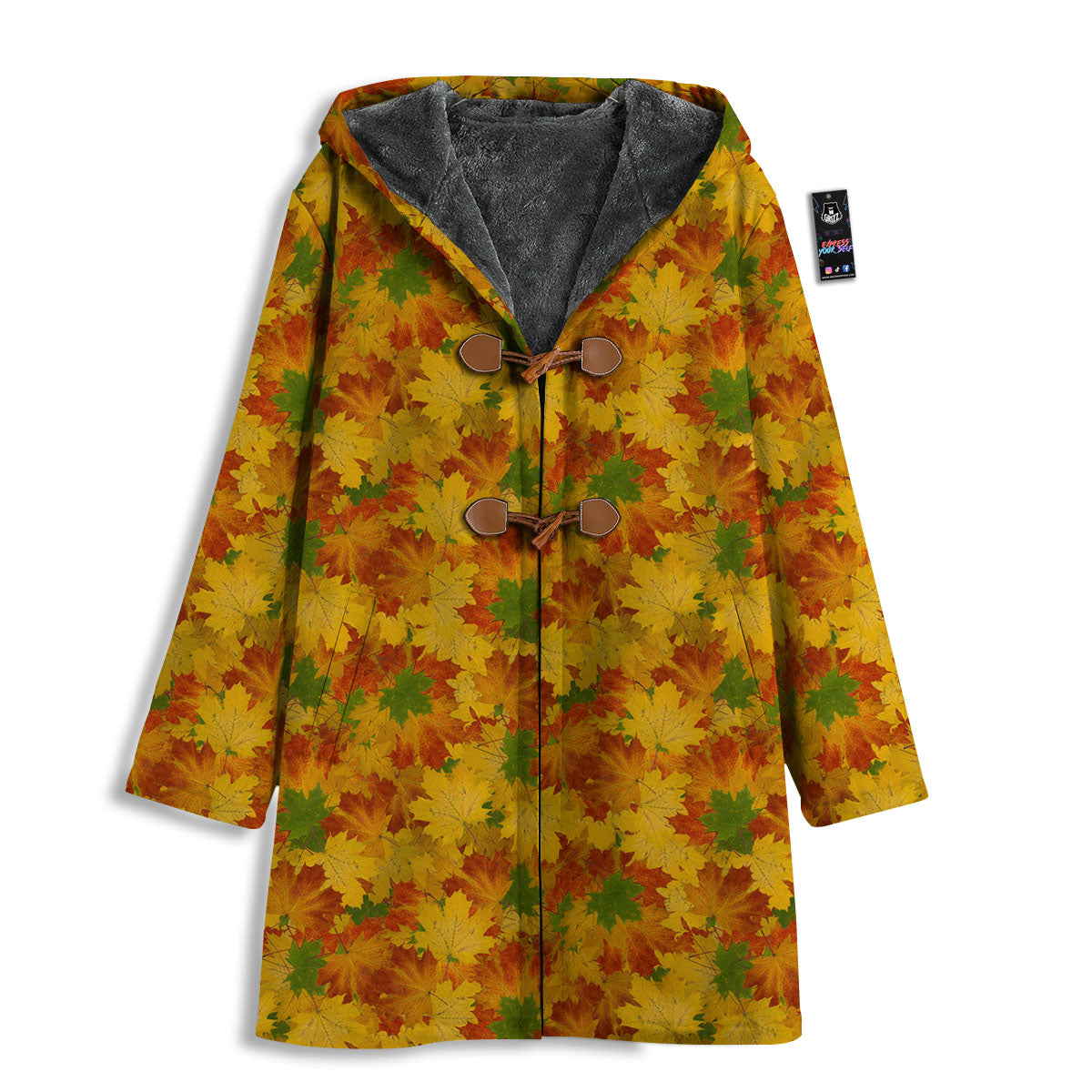 Maple Leaves Fall Autumn Print Men's Windbreaker Jacket-grizzshop