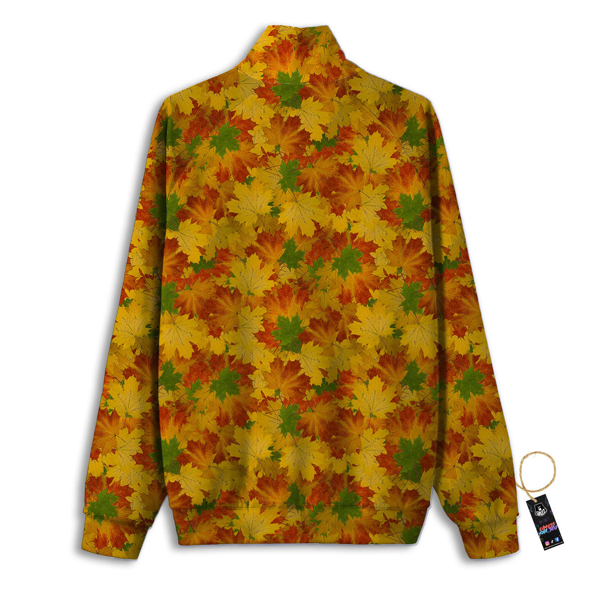 Maple Leaves Fall Autumn Print Track Jacket-grizzshop