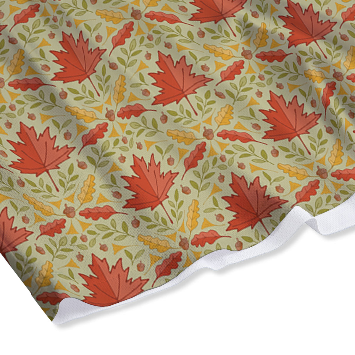 Maple Leaves Print Pattern Mesh Shorts-grizzshop