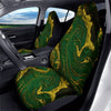 Marble Abstract texture Gold And Dark Green Print Car Seat Covers-grizzshop