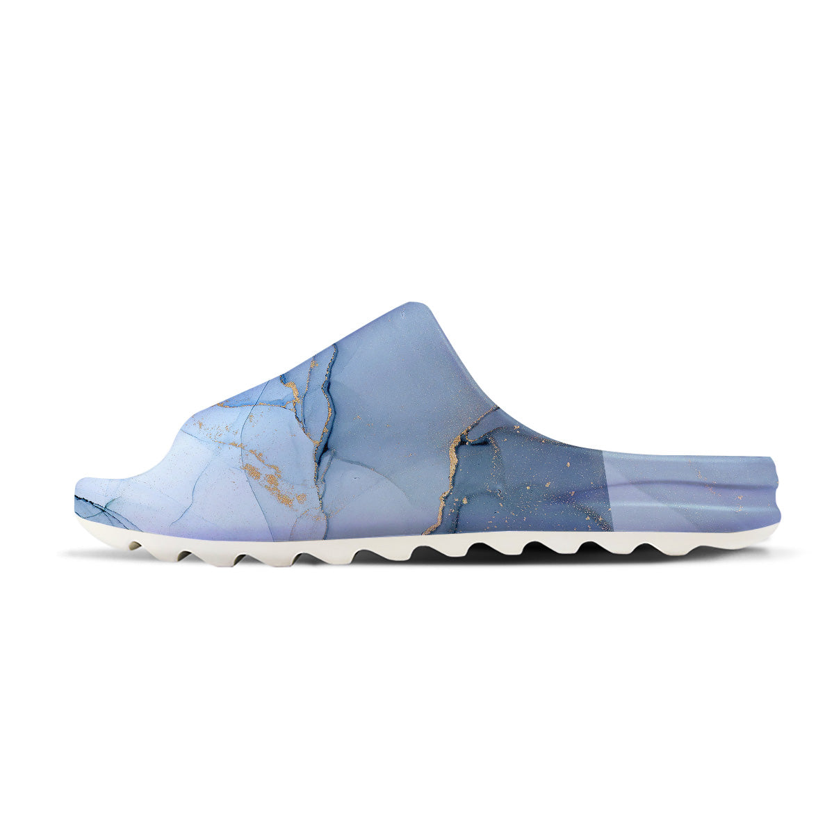 Marble Blue Print Sandals-grizzshop