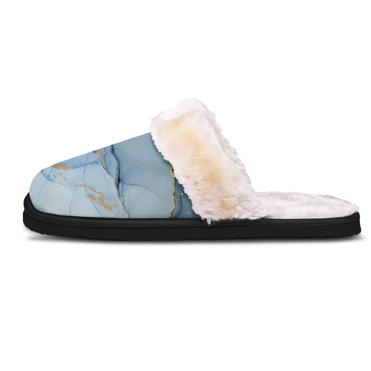 Marble Blue Print Slippers-grizzshop