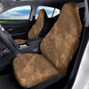 Marble Brown Beige Print Car Seat Covers-grizzshop