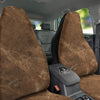 Marble Brown Beige Print Car Seat Covers-grizzshop