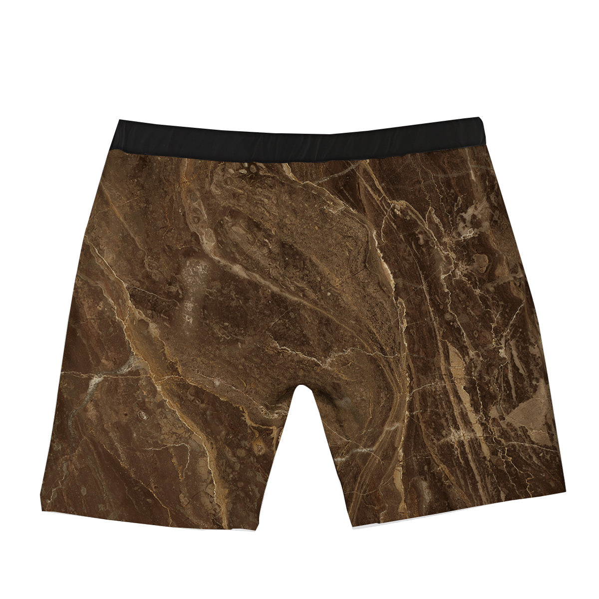 Marble Brown Print Boxer Briefs-grizzshop