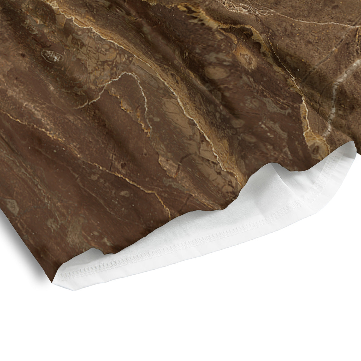 Marble Brown Print Men's Athletic Shorts
