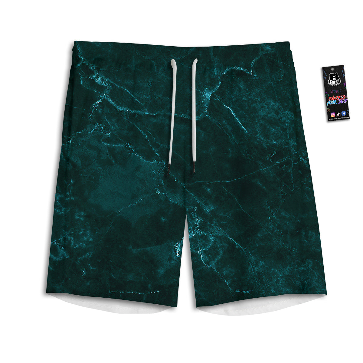 Owl At Night Print Men's Athletic Shorts
