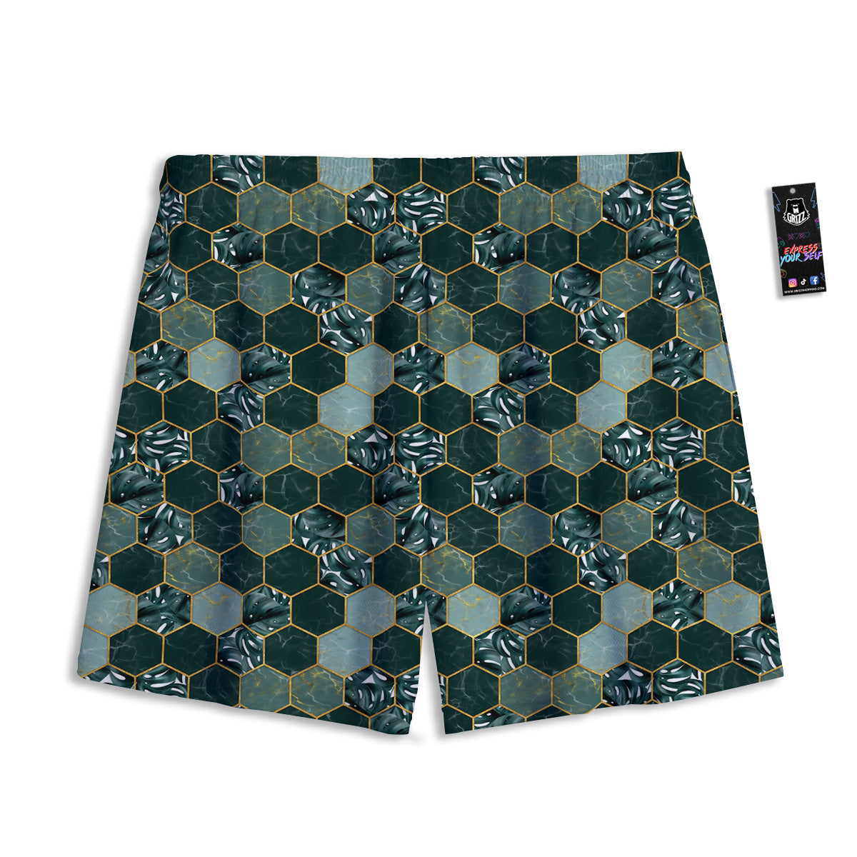 Nightclub EDM Party Print Mesh Shorts