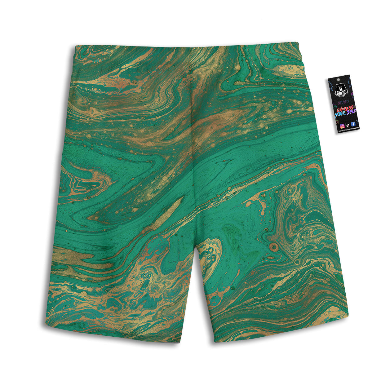 Owl Knitted Print Pattern Men's Athletic Shorts