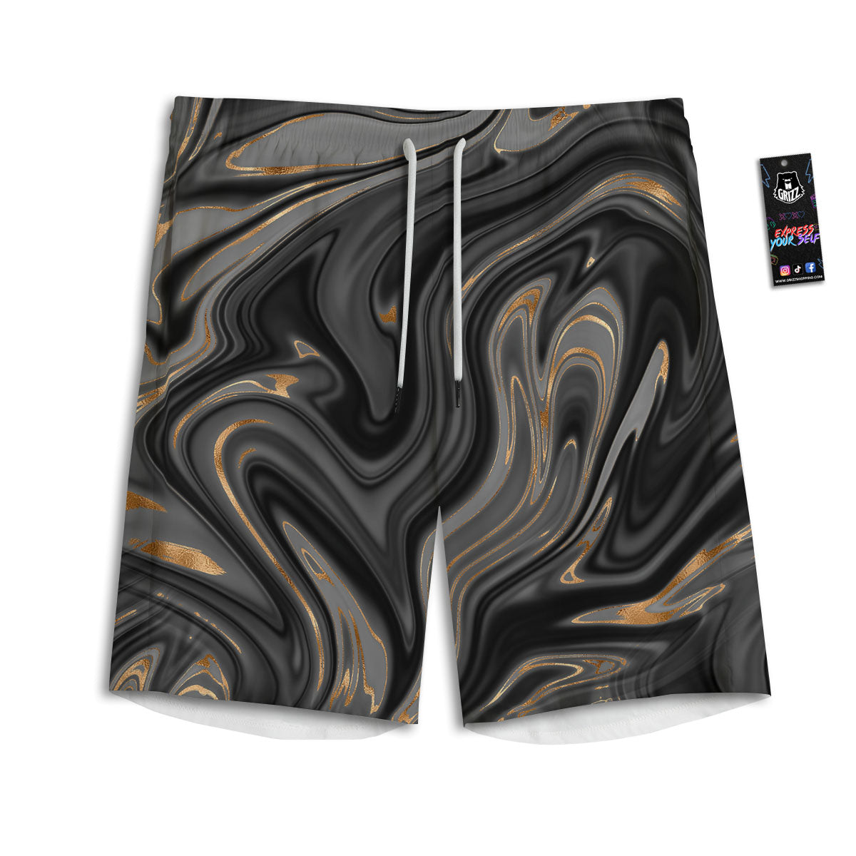 Owl Night Print Pattern Men's Athletic Shorts