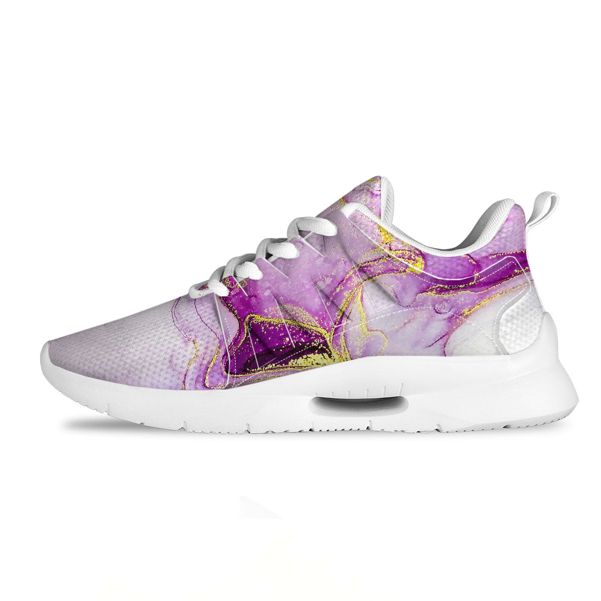 Marble Liquid Purple Print Pattern Tennis Shoes-grizzshop