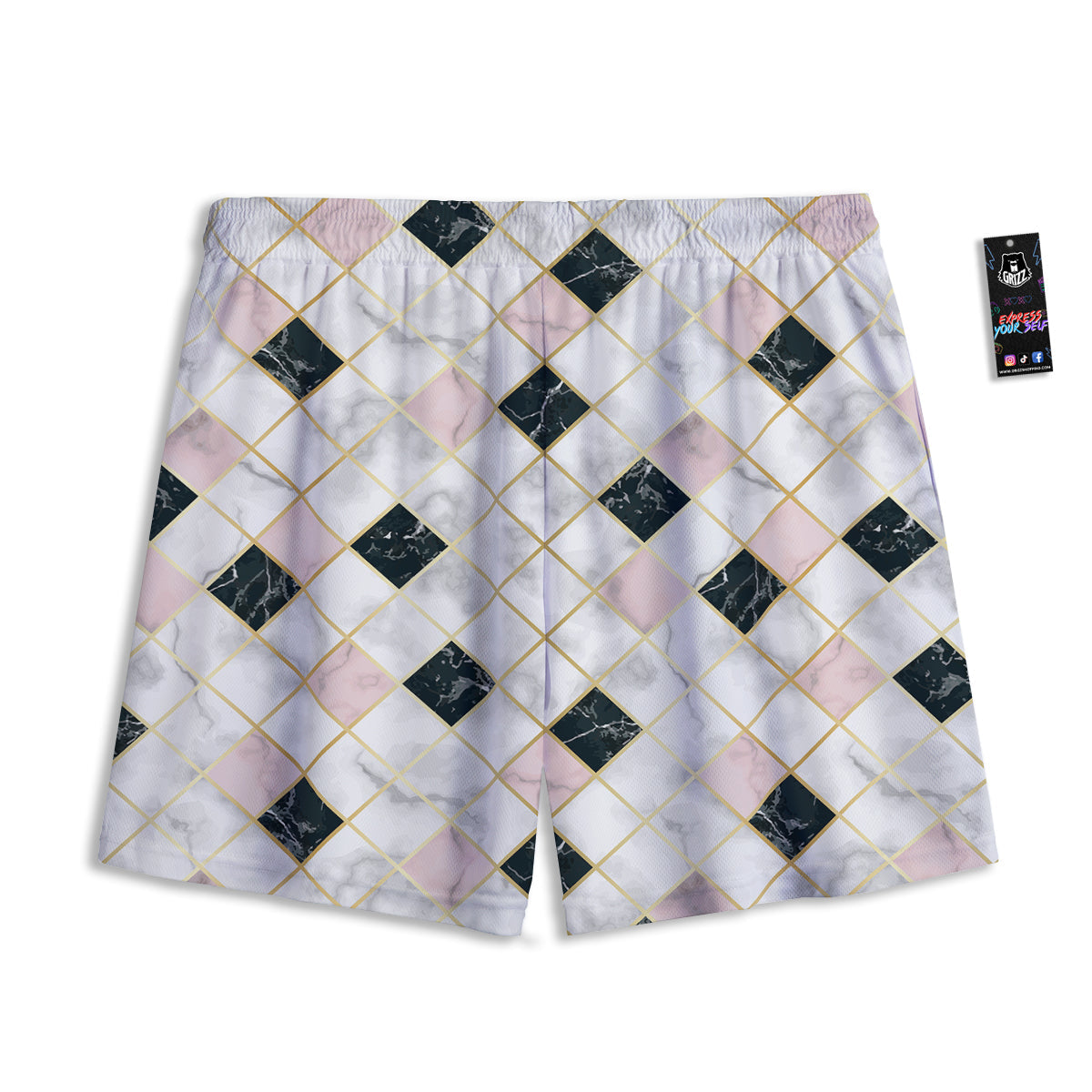 Ninja Cute Print Pattern Mesh Shorts