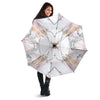 Marble Pink Grey White Print Pattern Umbrella-grizzshop