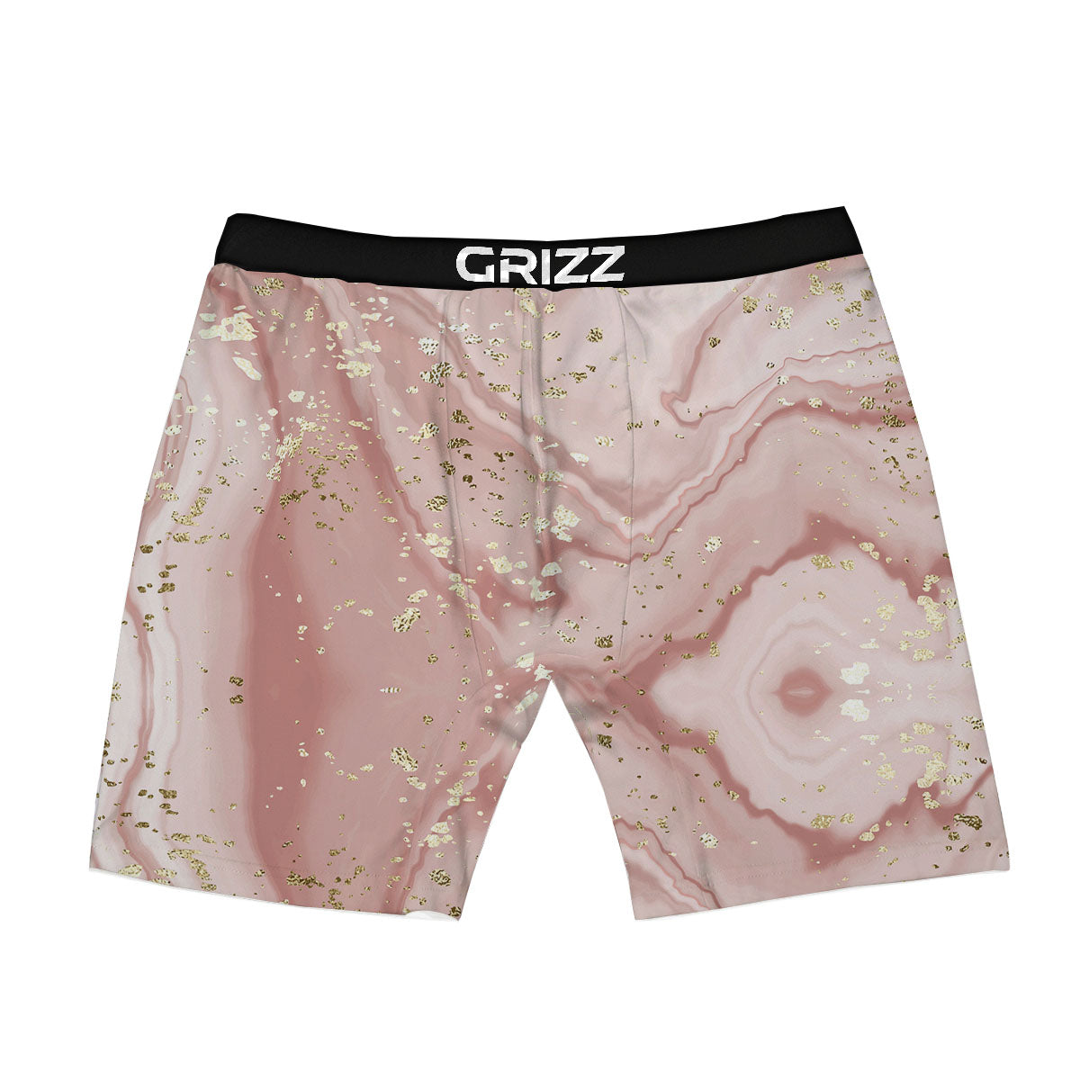 Marble Rose Pink Print Pattern Boxer Briefs-grizzshop
