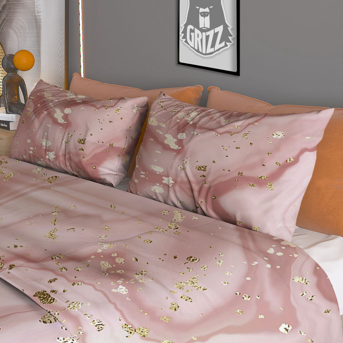 Merry Christmas Zigzag Print Pattern Duvet Cover Bedding Set