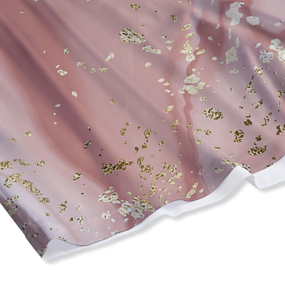 Marble Rose Pink Print Pattern Mesh Shorts
