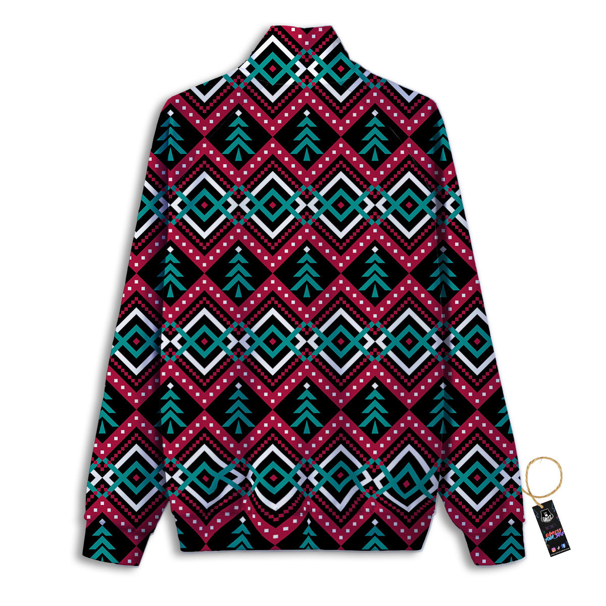 Marble Rose Pink Print Pattern Track Jacket-grizzshop
