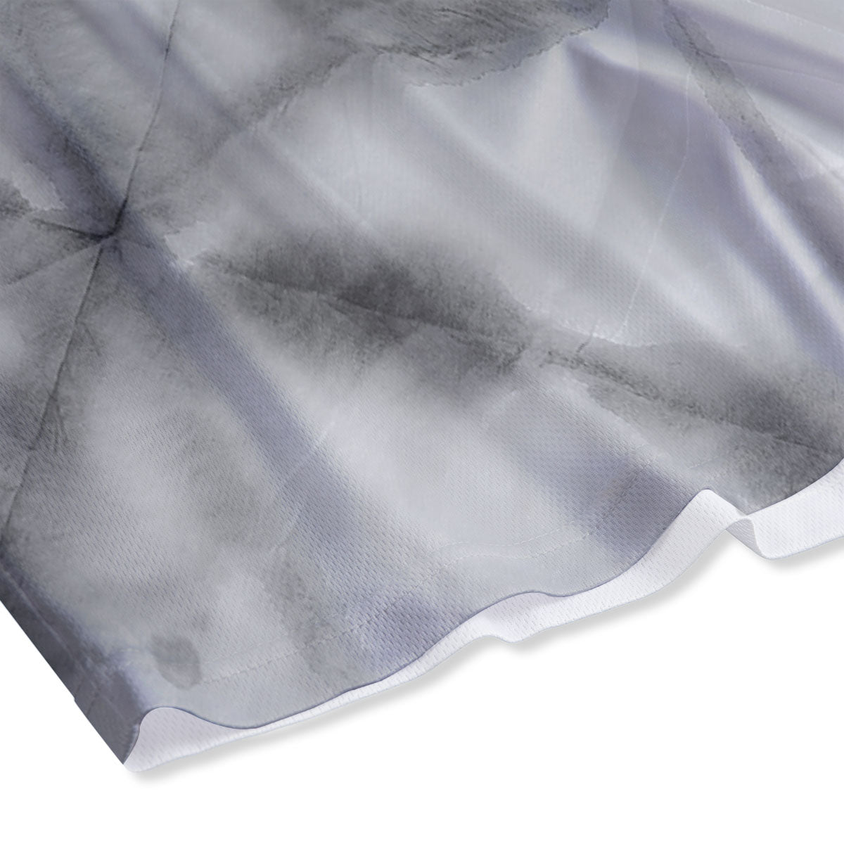 Marble Silver Grey Print Pattern Mesh Shorts