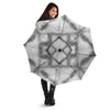 Marble Silver Grey Print Pattern Umbrella-grizzshop