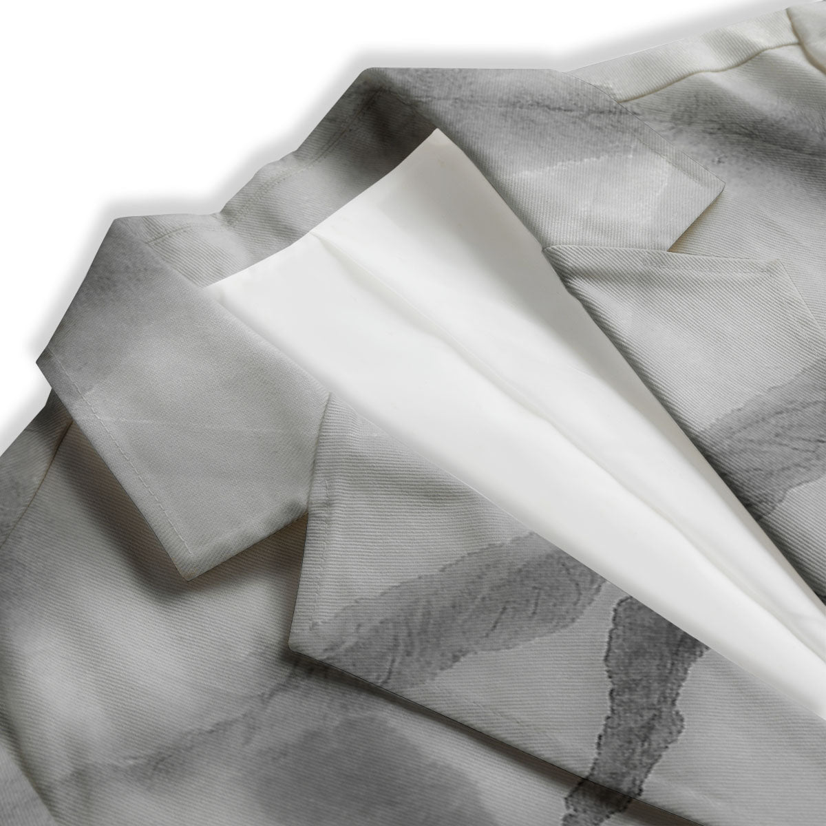 Marble Silver Grey Print Pattern Women's Blazer-grizzshop
