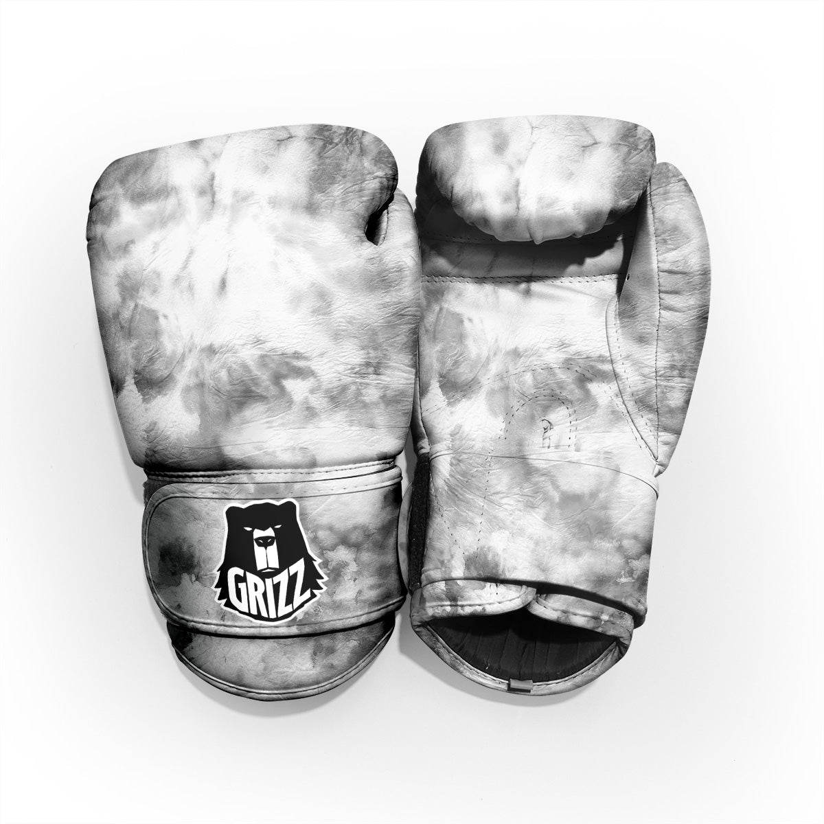 Marble Smoke Black White Print Sparring Gloves-grizzshop