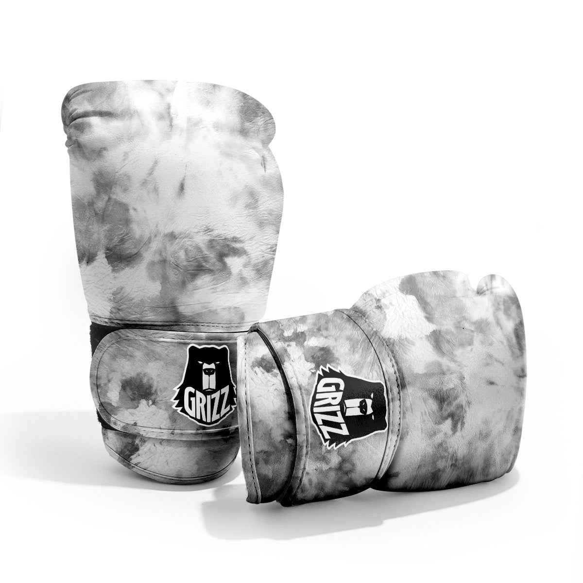 Marble Smoke Black White Print Sparring Gloves-grizzshop