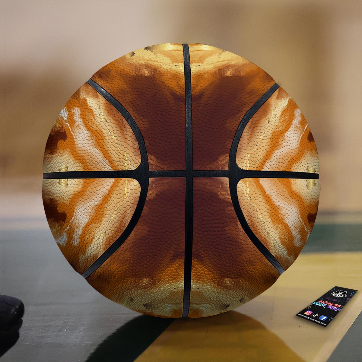 Marble Sugar Brown Print Pattern Basketball