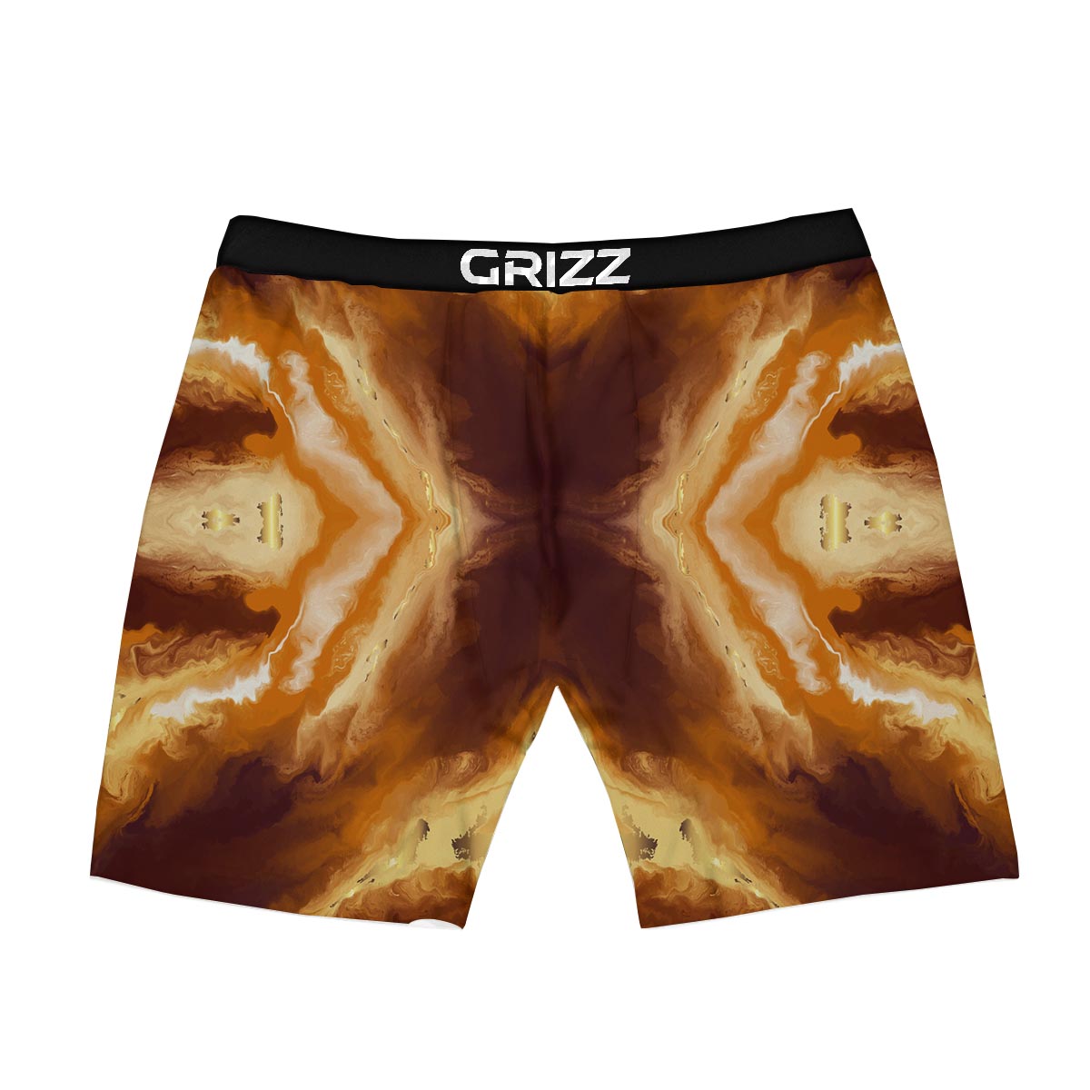 Marble Sugar Brown Print Pattern Boxer Briefs-grizzshop