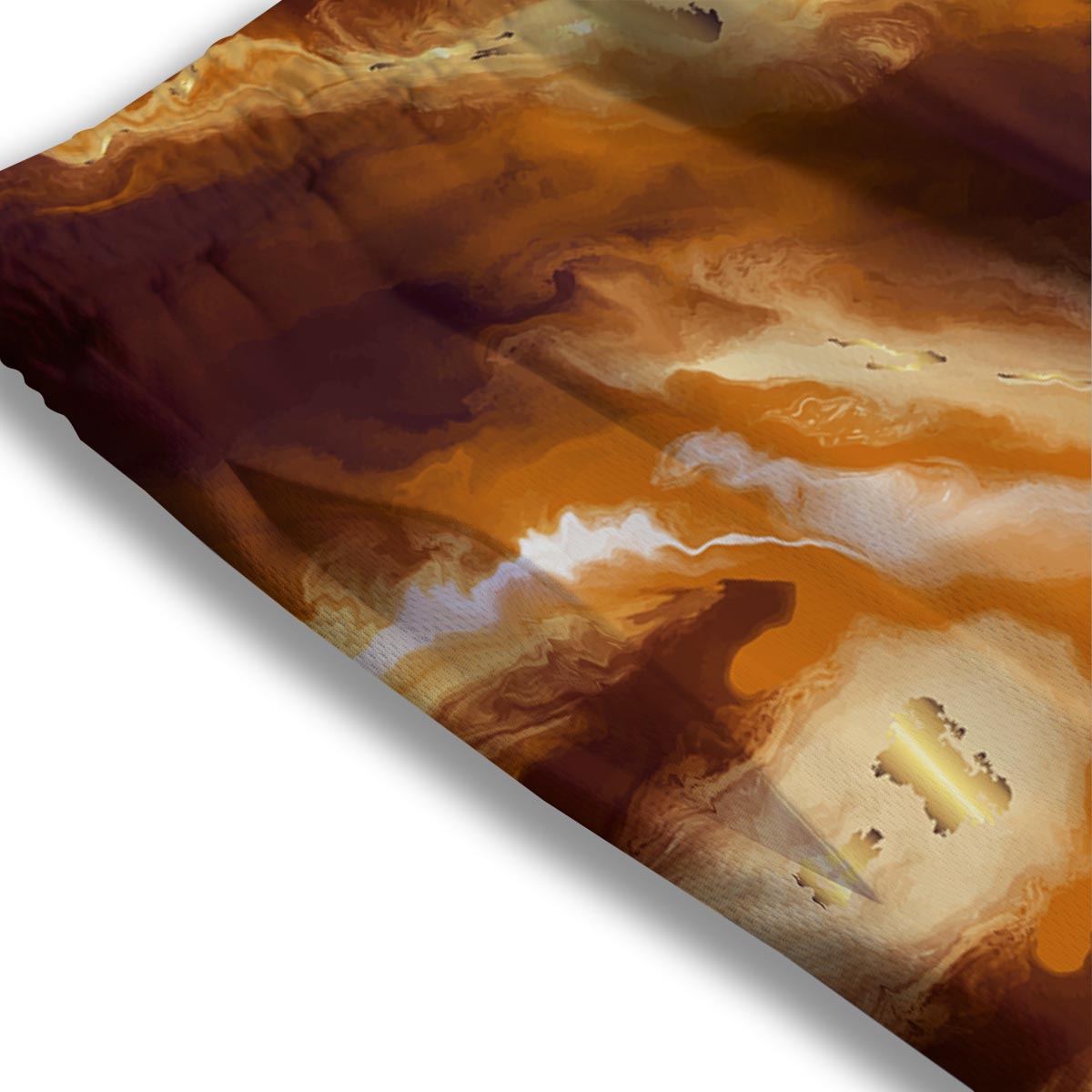 Marble Sugar Brown Print Pattern Mesh Shorts