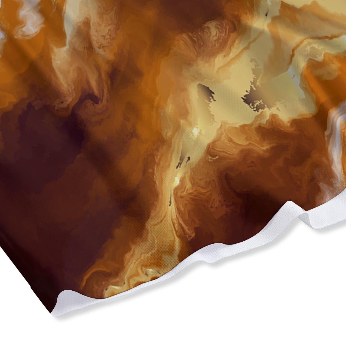 Marble Sugar Brown Print Pattern Mesh Shorts