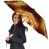 Marble Sugar Brown Print Pattern Umbrella-grizzshop