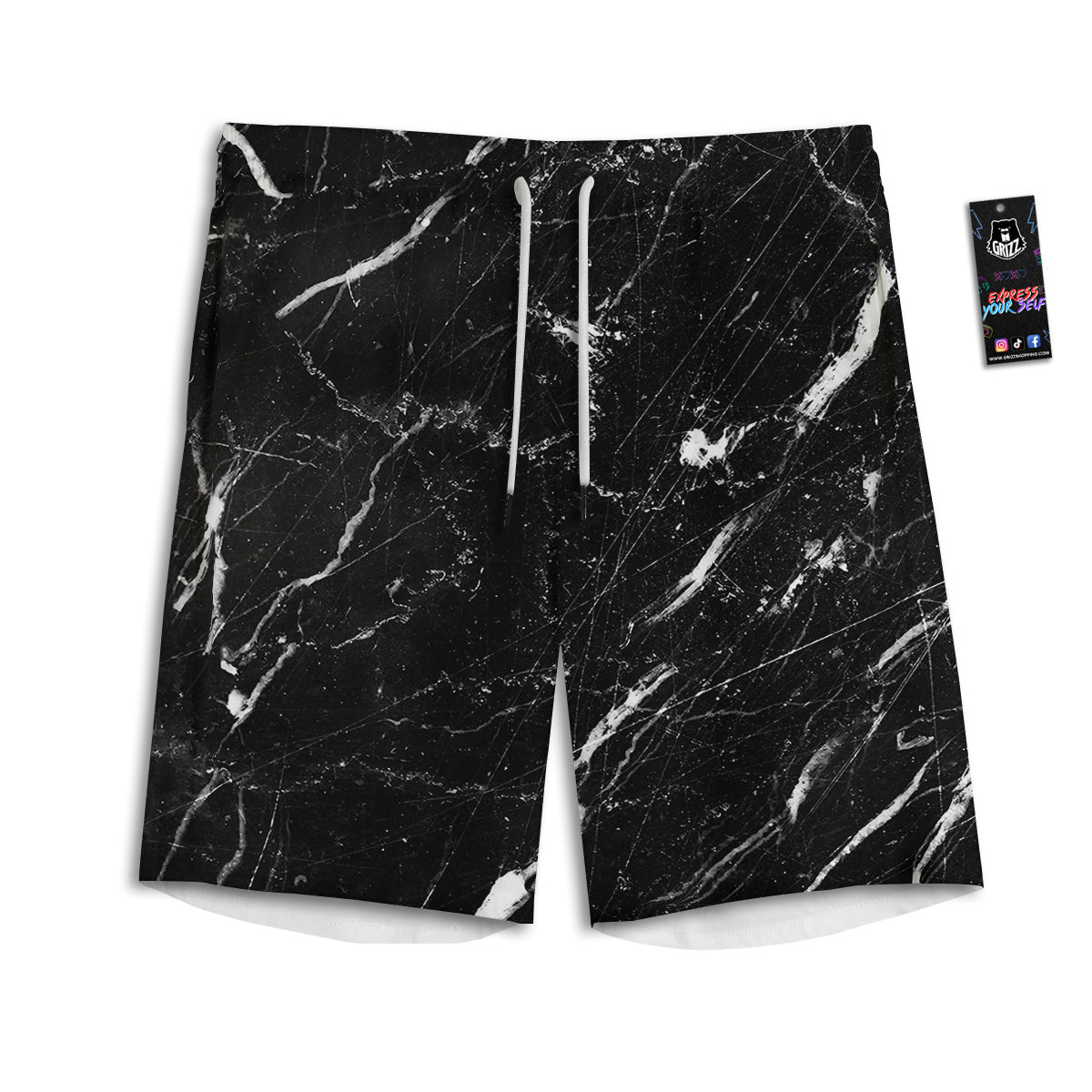 Owl Portrait Print Men's Athletic Shorts
