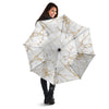 Marble White Gold Print Pattern Umbrella-grizzshop