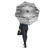 Marble White Gray Print Pattern Umbrella-grizzshop