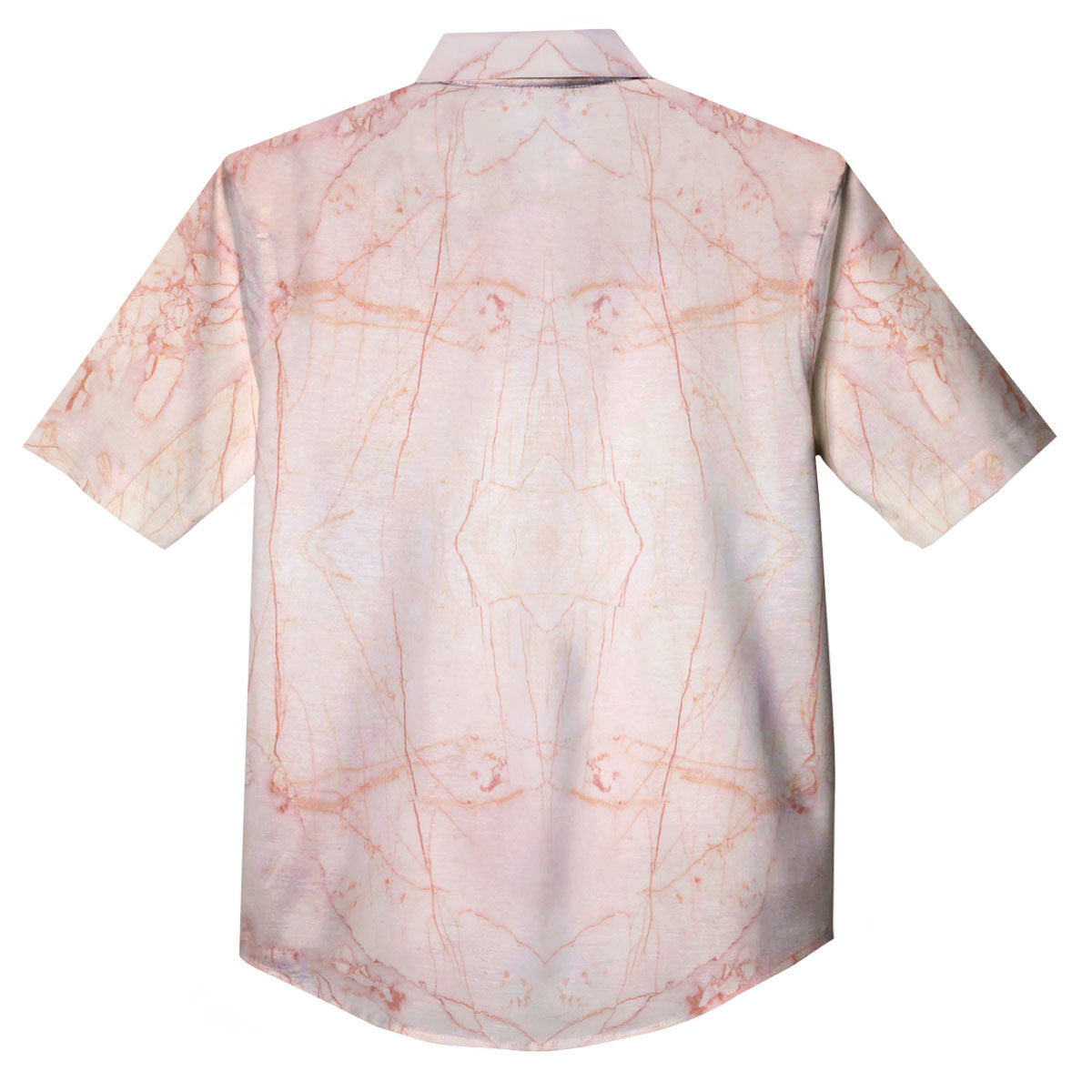 Marble White Pink Print Pattern Button Up Shirt-grizzshop