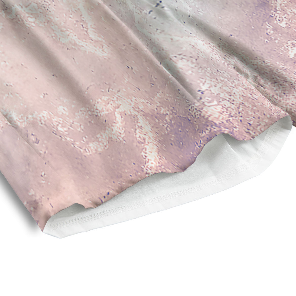Marble White Ruby Print Men's Athletic Shorts