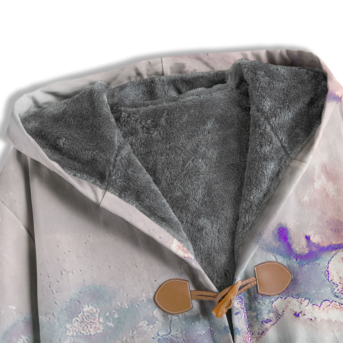 Marble White Ruby Print Men's Windbreaker Jacket-grizzshop
