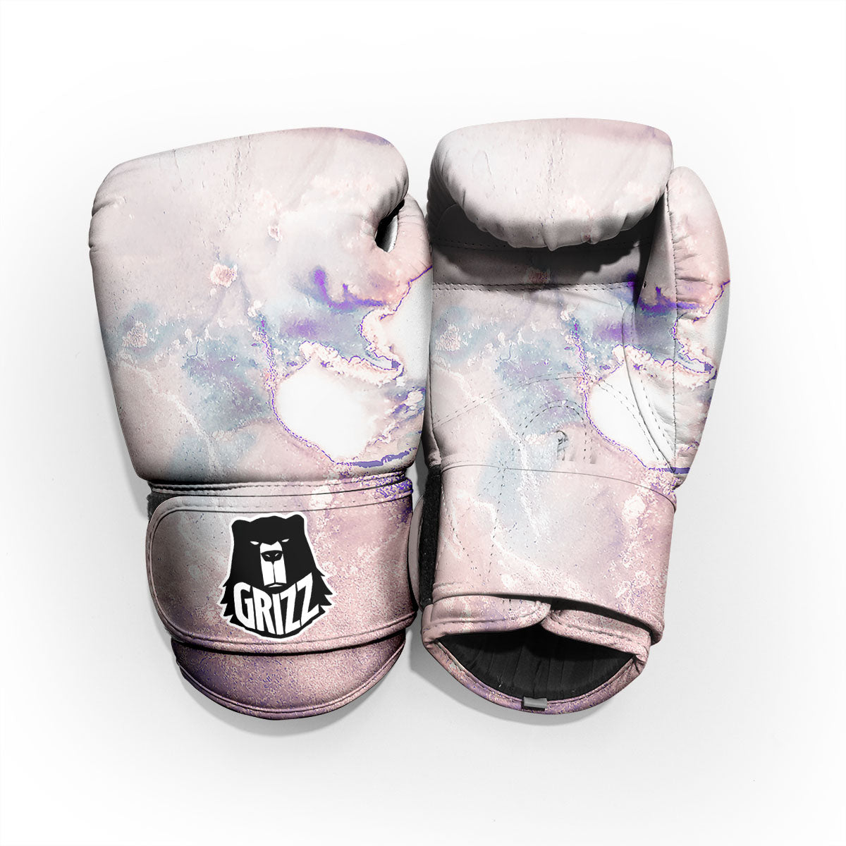 Marble White Ruby Print Sparring Gloves-grizzshop
