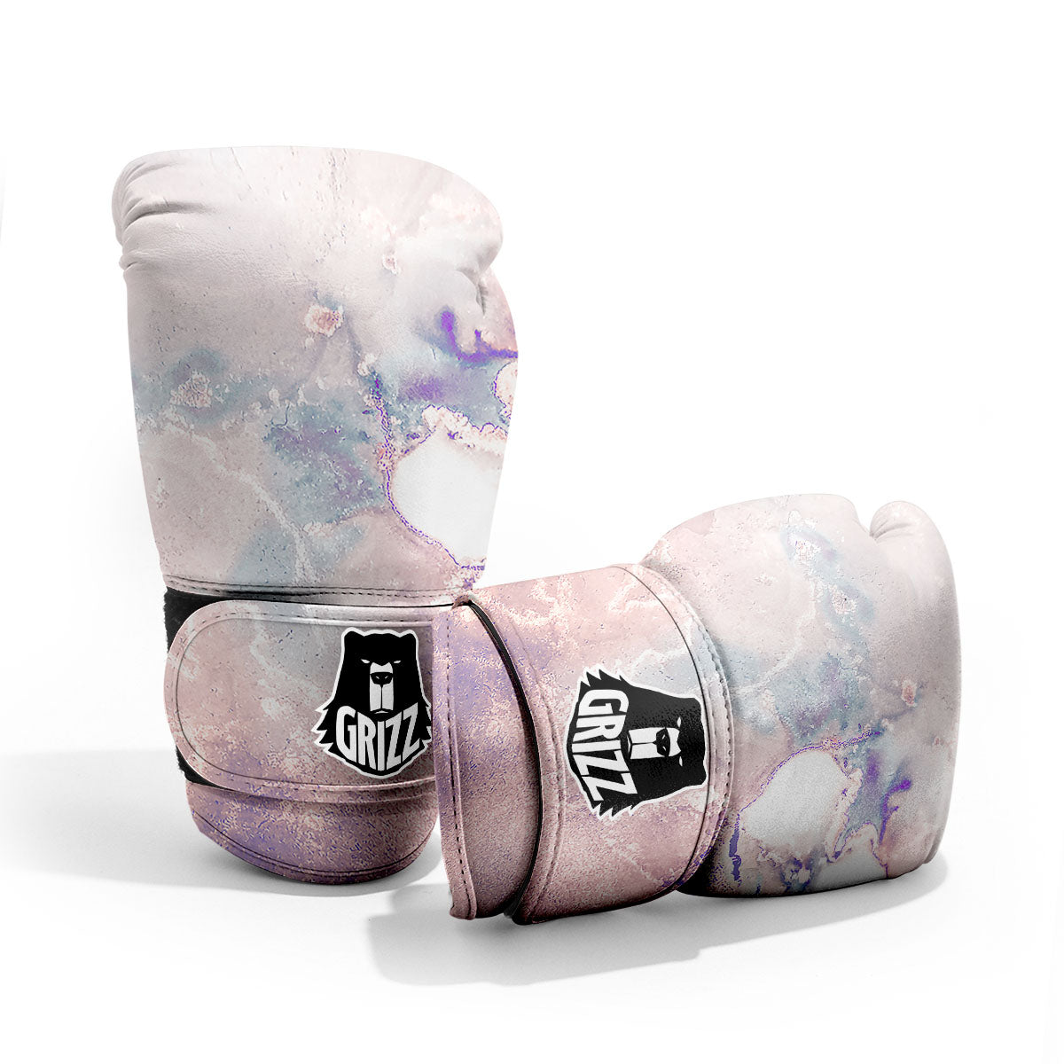 Marble White Ruby Print Sparring Gloves-grizzshop