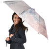 Marble White Ruby Print Umbrella-grizzshop