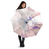 Marble White Ruby Print Umbrella-grizzshop