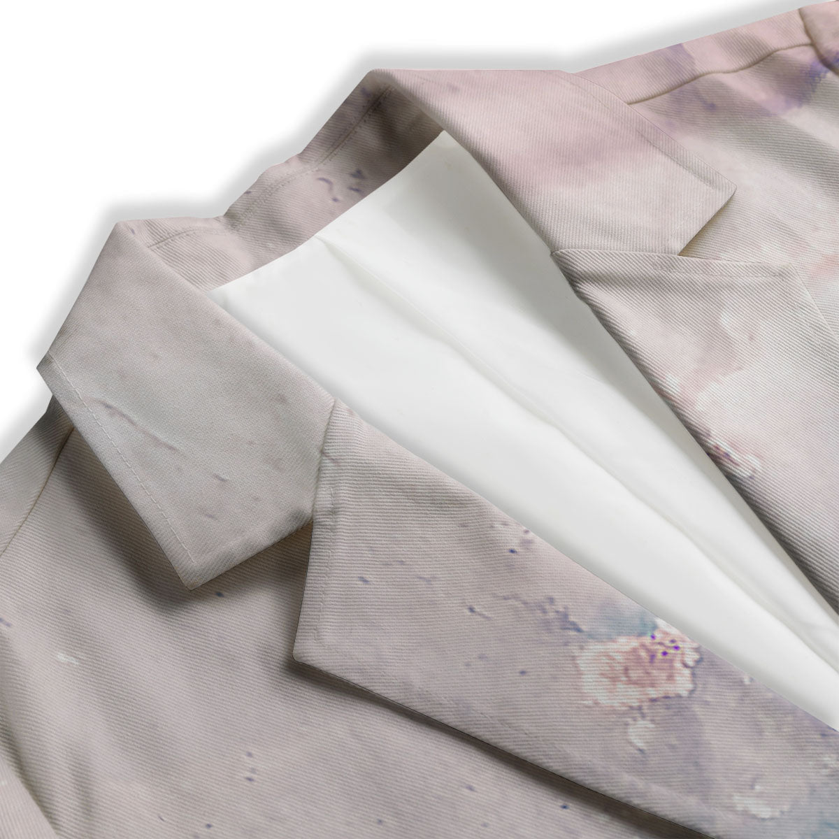Marble White Ruby Print Women's Blazer-grizzshop