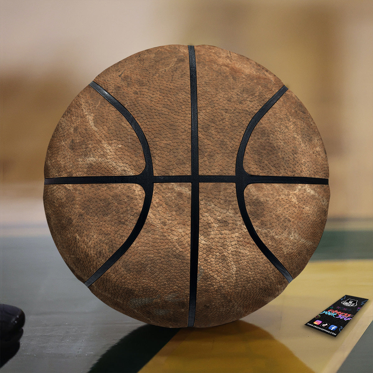 Marble Brown Beige Print Basketball
