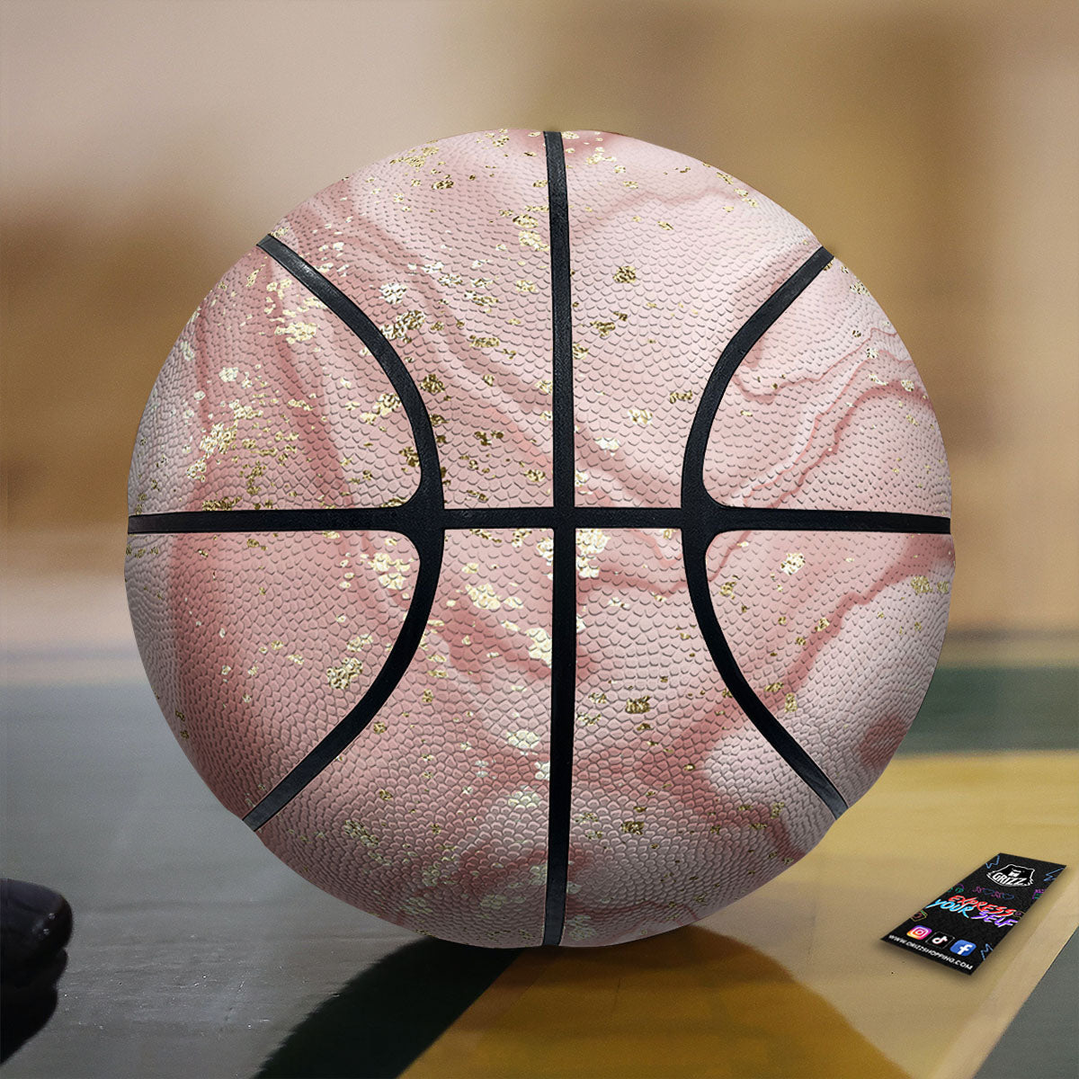 Mexican Serape Sugar Skull Print Pattern Basketball