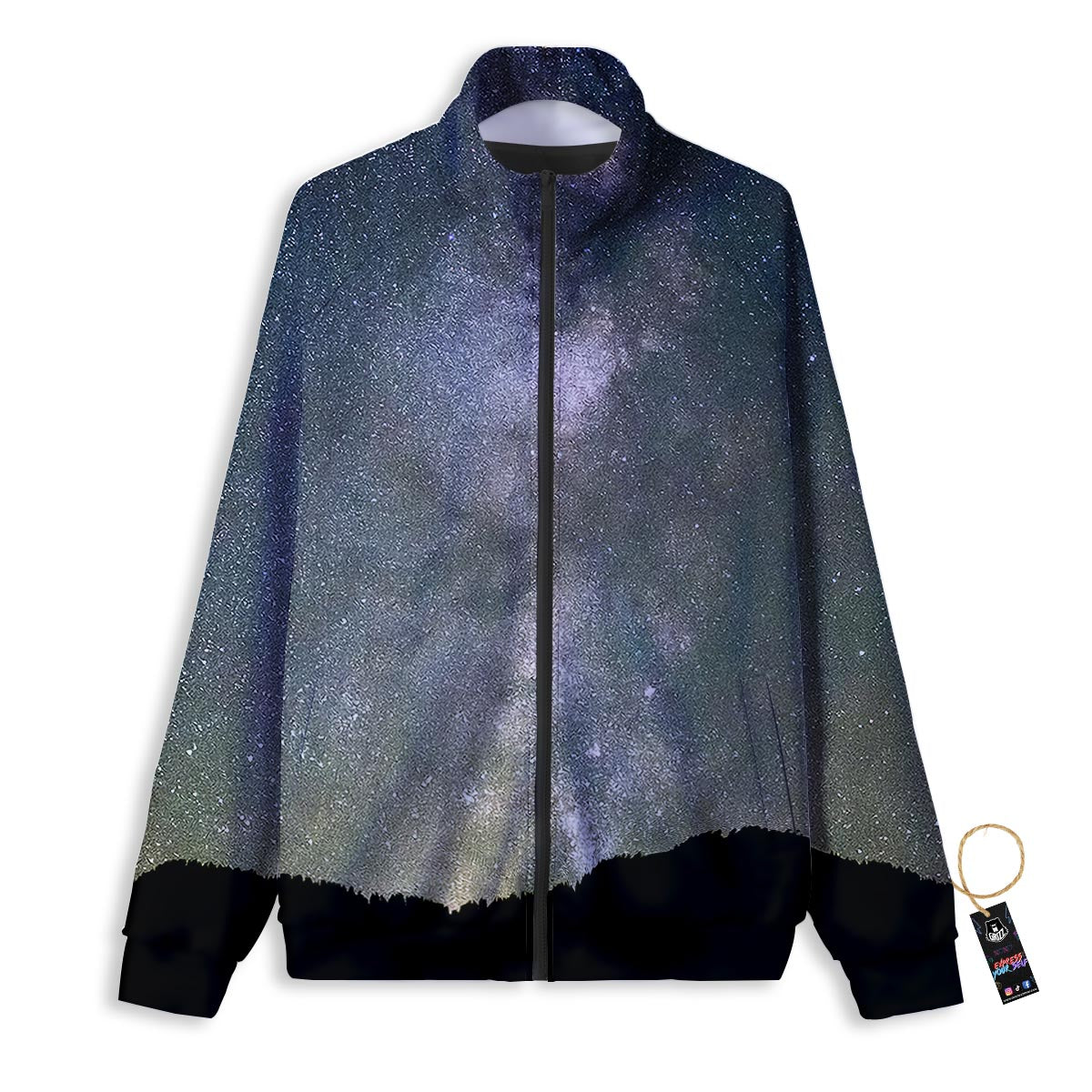 Mardi Gras Purple Green And Yellow Print Pattern Track Jacket-grizzshop