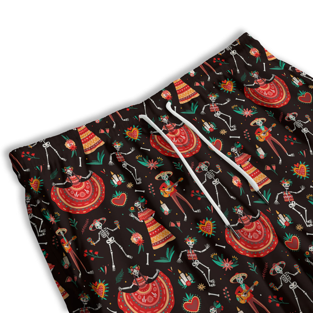 Painting Howling Wolf Snowy Print Men's Athletic Shorts
